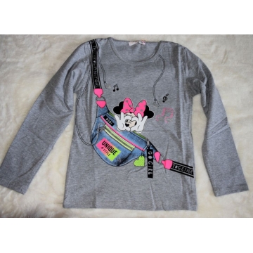 Dívčí tričko s Minnie Kugo TM6219Q šedé