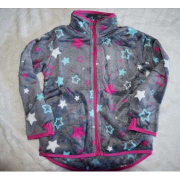 Dívčí fleecová mikina | Peříčková lehkost a měkkost s hvězdičkou