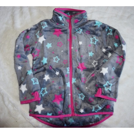 Dívčí fleecová mikina | Peříčková lehkost a měkkost s hvězdičkou