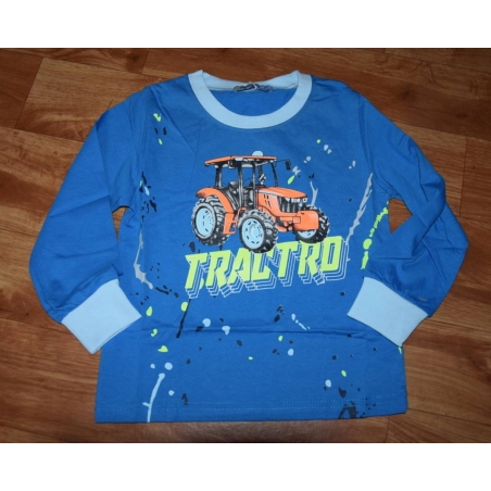 Chlapecké pyžamo s traktorem – svítící potisk | 100% bavlna