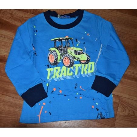 Chlapecké pyžamo s traktorem – svítící potisk | 100% bavlna