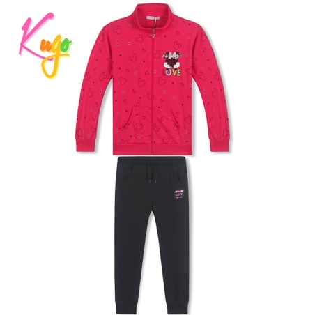 Dívčí tepláková souprava Minnie 100% bavlna, mikina na zip a tepláky