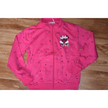 Dívčí tepláková souprava Minnie 100% bavlna, mikina na zip a tepláky