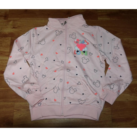 Dívčí tepláková souprava Minnie 100% bavlna, mikina na zip a tepláky