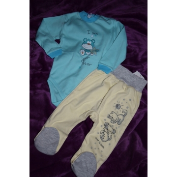 Kojenecká souprava body + polodupačky + vel.80