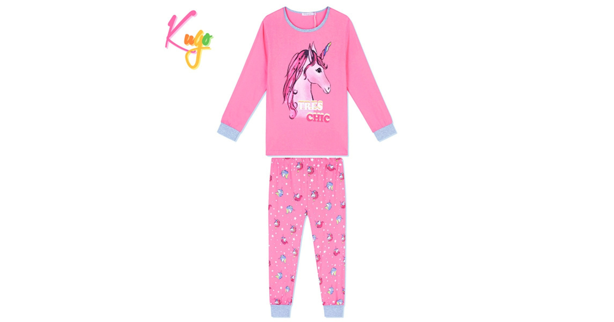 Dívčí pyžamo s jednorožcem | Svítí ve tmě | 100% bavlna