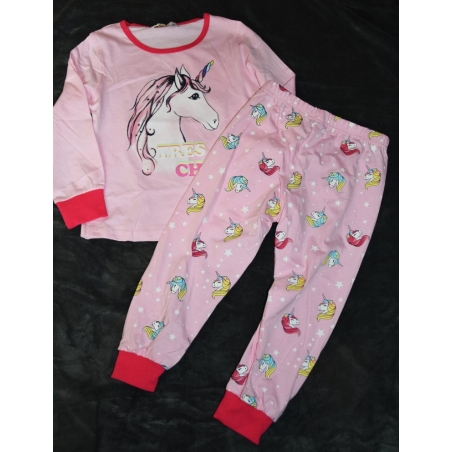 Dívčí pyžamo s jednorožcem | Svítí ve tmě | 100% bavlna