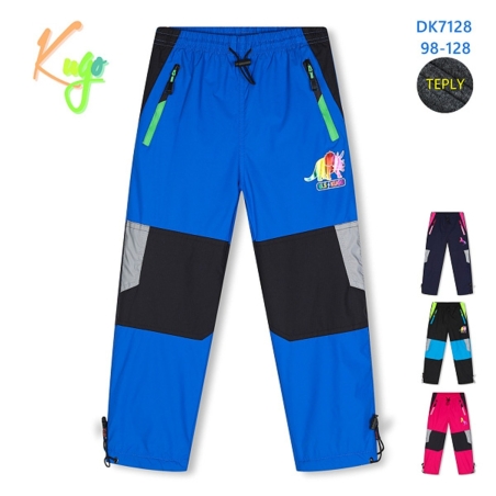 Šustákové kalhoty Kugo zateplené fleesem