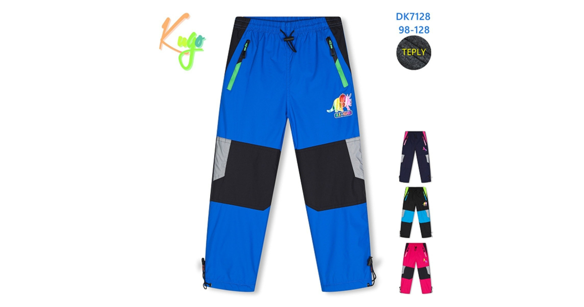 Šustákové kalhoty Kugo zateplené fleesem