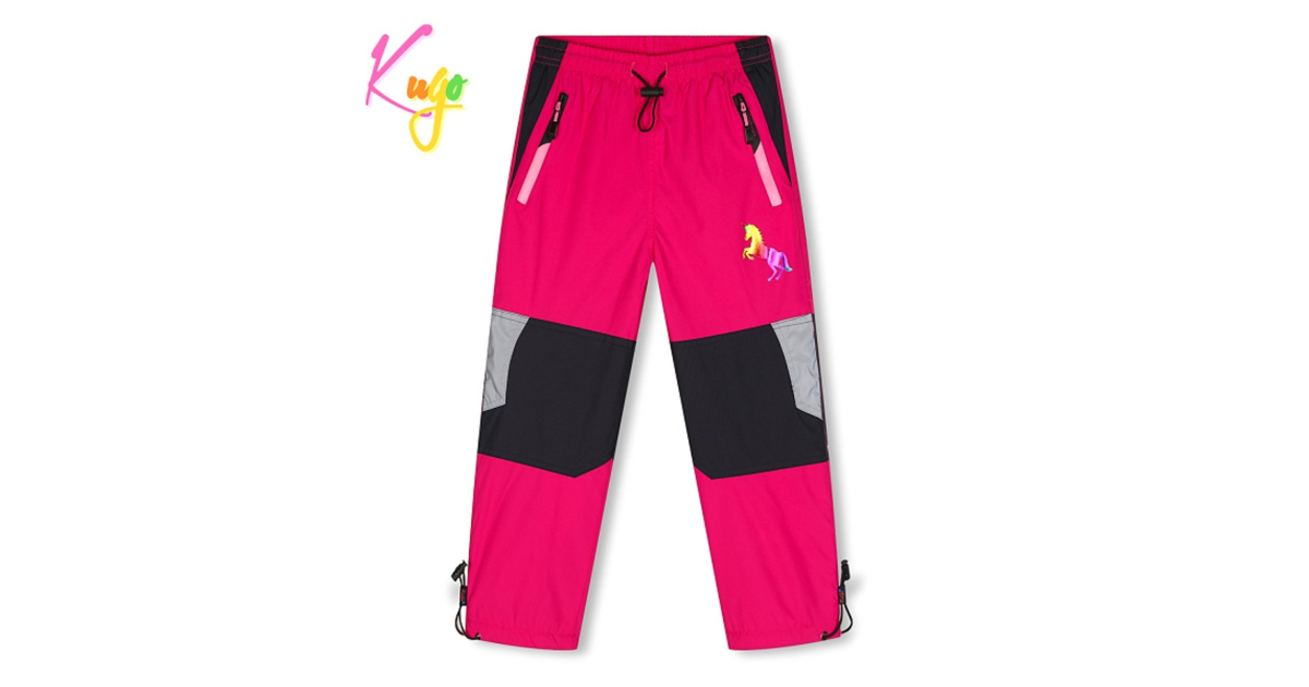 Šustákové kalhoty Kugo vyteplené fleesem