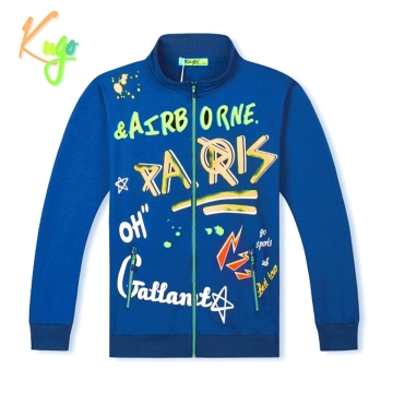 Chlapecká tepláková mikina PARIS | 100% bavlna, zip, kapsy