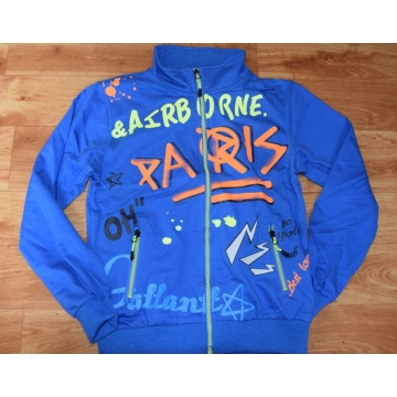 Chlapecká tepláková mikina PARIS | 100% bavlna, zip, kapsy