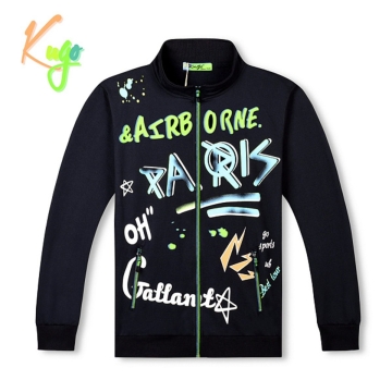 Chlapecká tepláková mikina PARIS | 100% bavlna, zip, kapsy