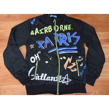 Chlapecká tepláková mikina PARIS | 100% bavlna, zip, kapsy