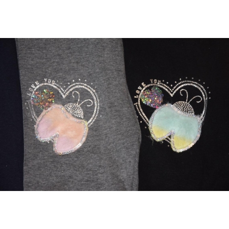 Dívčí zateplené zimní legíny s kožíškem 🐞