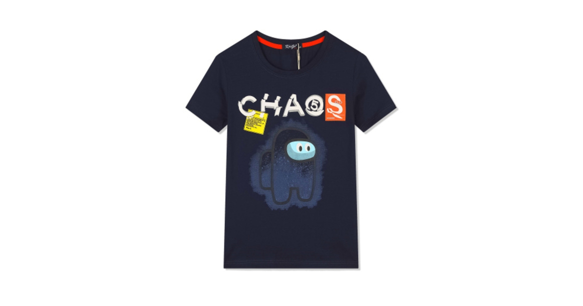 Chlapecké tričko Among US Kugo  tm.modrá