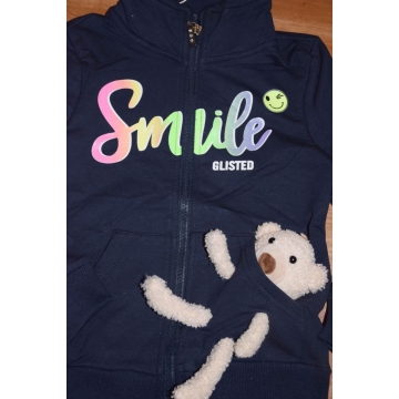 Dívčí mikina s plyšovým medvídkem | Tepláková s nápisem