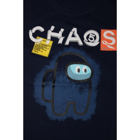 Chlapecké tričko Among US Kugo  tm.modrá