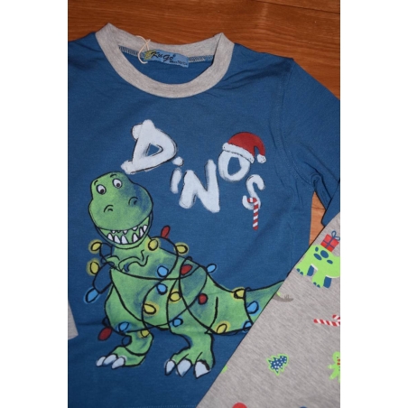 Chlapecké pyžamo s dinosauřími motivy - svítící obrázek