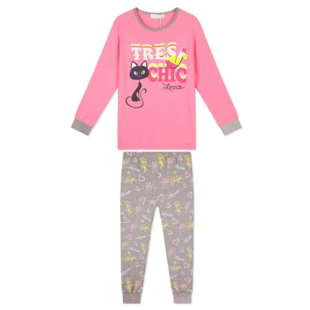 Dívčí pyžamo s kočkou – Svítí ve tmě | 100% bavlna