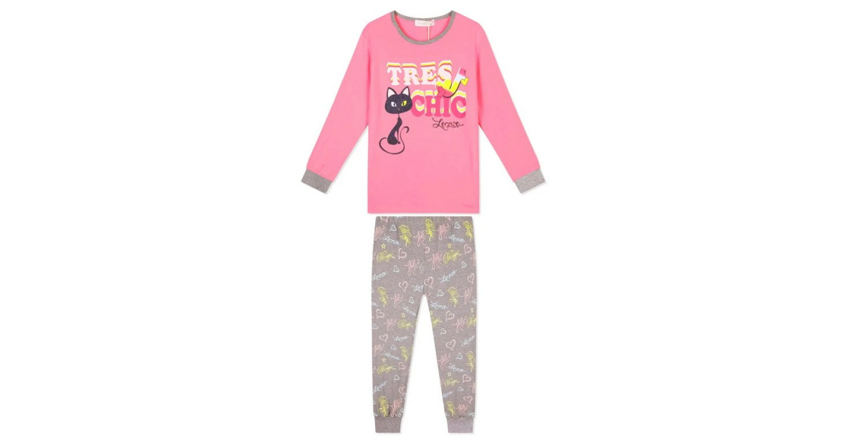 Dívčí pyžamo s kočkou – Svítí ve tmě | 100% bavlna