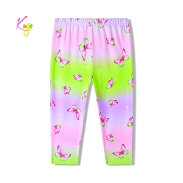 Dívčí 3/4 legíny s motýlky | Bavlněné letní legíny pro holčičky