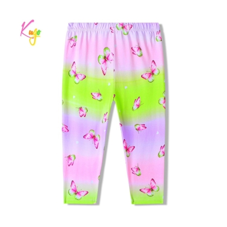 Dívčí 3/4 legíny s motýlky | Bavlněné letní legíny pro holčičky