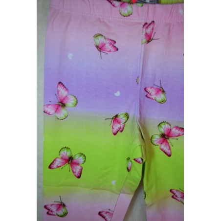 Dívčí 3/4 legíny s motýlky | Bavlněné letní legíny pro holčičky