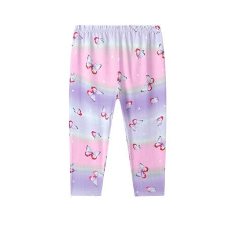 Dívčí 3/4 legíny s motýlky | Bavlněné letní legíny pro holčičky