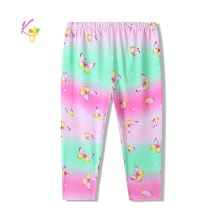 Dívčí 3/4 legíny s motýlky | Bavlněné letní legíny pro holčičky