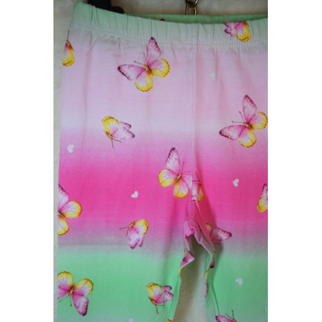 Dívčí 3/4 legíny s motýlky | Bavlněné letní legíny pro holčičky