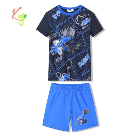 Chlapecké letní pyžamo Traktor Nakladač | Pohodlí pro malé kluky