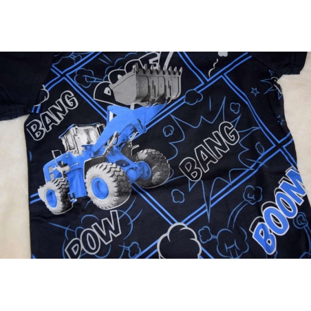 Chlapecké letní pyžamo Traktor Nakladač | Pohodlí pro malé kluky