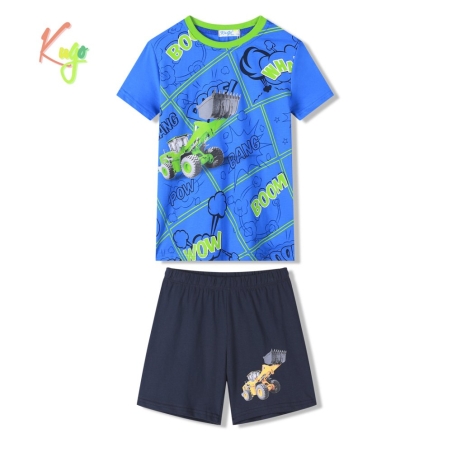Chlapecké letní pyžamo Traktor Nakladač | Pohodlí pro malé kluky