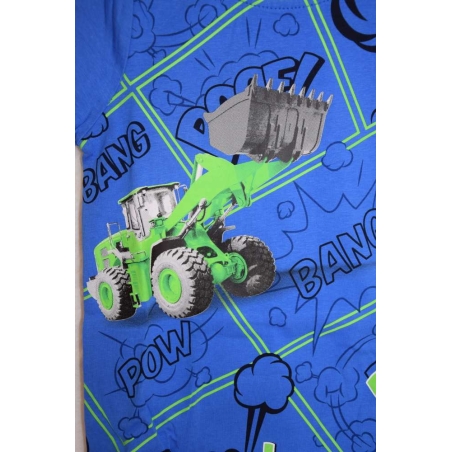 Chlapecké letní pyžamo Traktor Nakladač | Pohodlí pro malé kluky