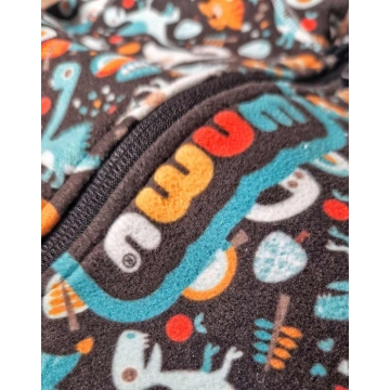 Dětská fleecová mikina Dinosaurus WAMU – hřejivá a stylová