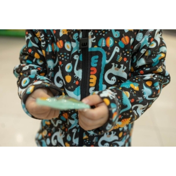 Dětská fleecová mikina Dinosaurus WAMU – hřejivá a stylová