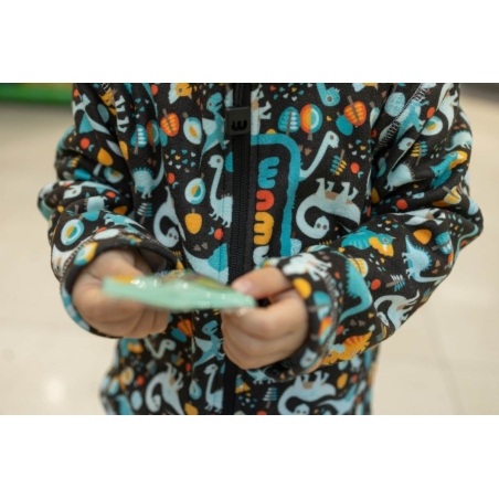 Dětská fleecová mikina Dinosaurus WAMU – hřejivá a stylová