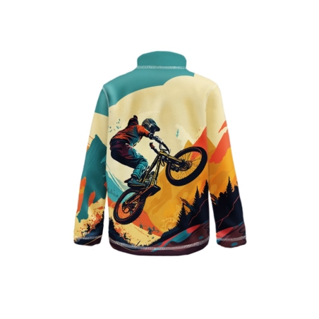 Dětská fleecová mikina WAMU Mountain Bike – teplá a stylová