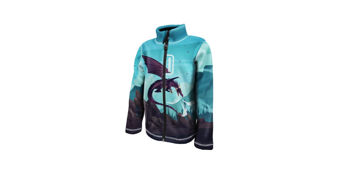 Dětská fleecová mikina WAMU Dragon Fantasy – hřejivá