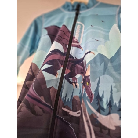 Dětská fleecová mikina WAMU Dragon Fantasy – hřejivá