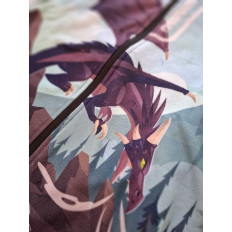 Dětská fleecová mikina WAMU Dragon Fantasy – hřejivá