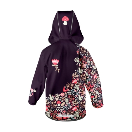 Softshellová bunda dětská, SOVA, fialová WAMU