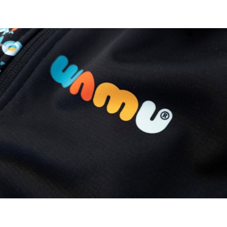 Softshellová bunda dětská, DINOSAUŘI, černo-hnědá WAMU