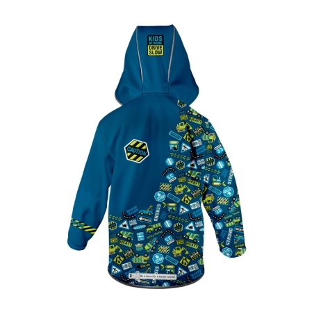Softshellová bunda dětská, BAGR, modrá WAMU