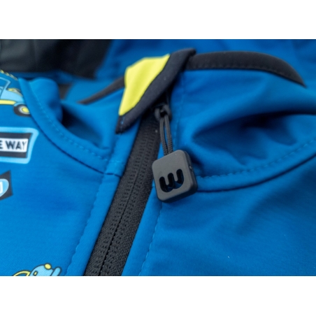 Softshellová bunda dětská, BAGR, modrá WAMU