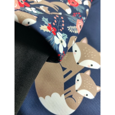 Softshellová bunda dětská, LIŠKY, tm. modrá WAMU