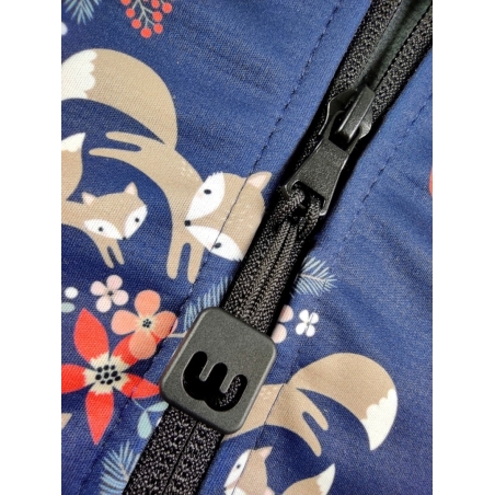 Softshellová bunda dětská, LIŠKY, tm. modrá WAMU