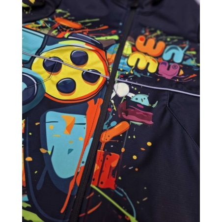 Softshellová bunda dětská GAME ON černá WAMU