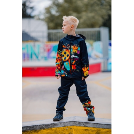 Softshellová bunda dětská GAME ON černá WAMU